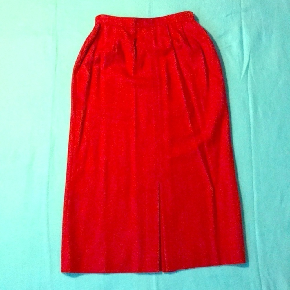 𝅺CHRISTIAN DIOR Rare pleated wool skirt 1964 excellent condition vintage size 8 - Picture 2 of 8
